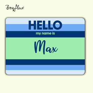 My Name Is Max - Custom Personalized Boyflux Flag Sticker