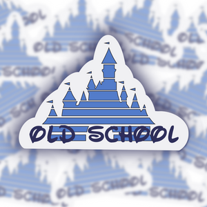 Old School Castle Vinyl Sticker