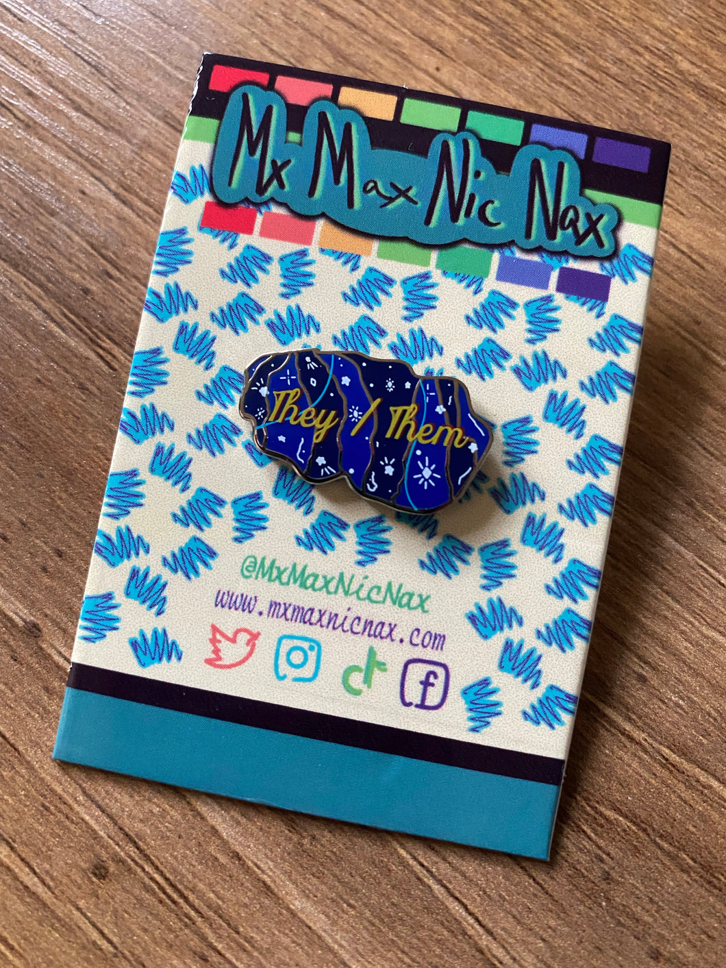 They/Them - Pronoun Enamel Pin